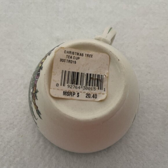 Spode Christmas Tree Tea Cup Saucer Set S3324 Green Trim Replacement Holiday - Picture 10 of 12